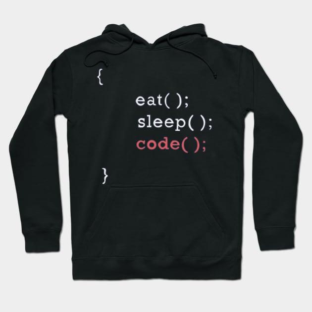 Source Code - Eat Sleep Code Hoodie by DeWinnes